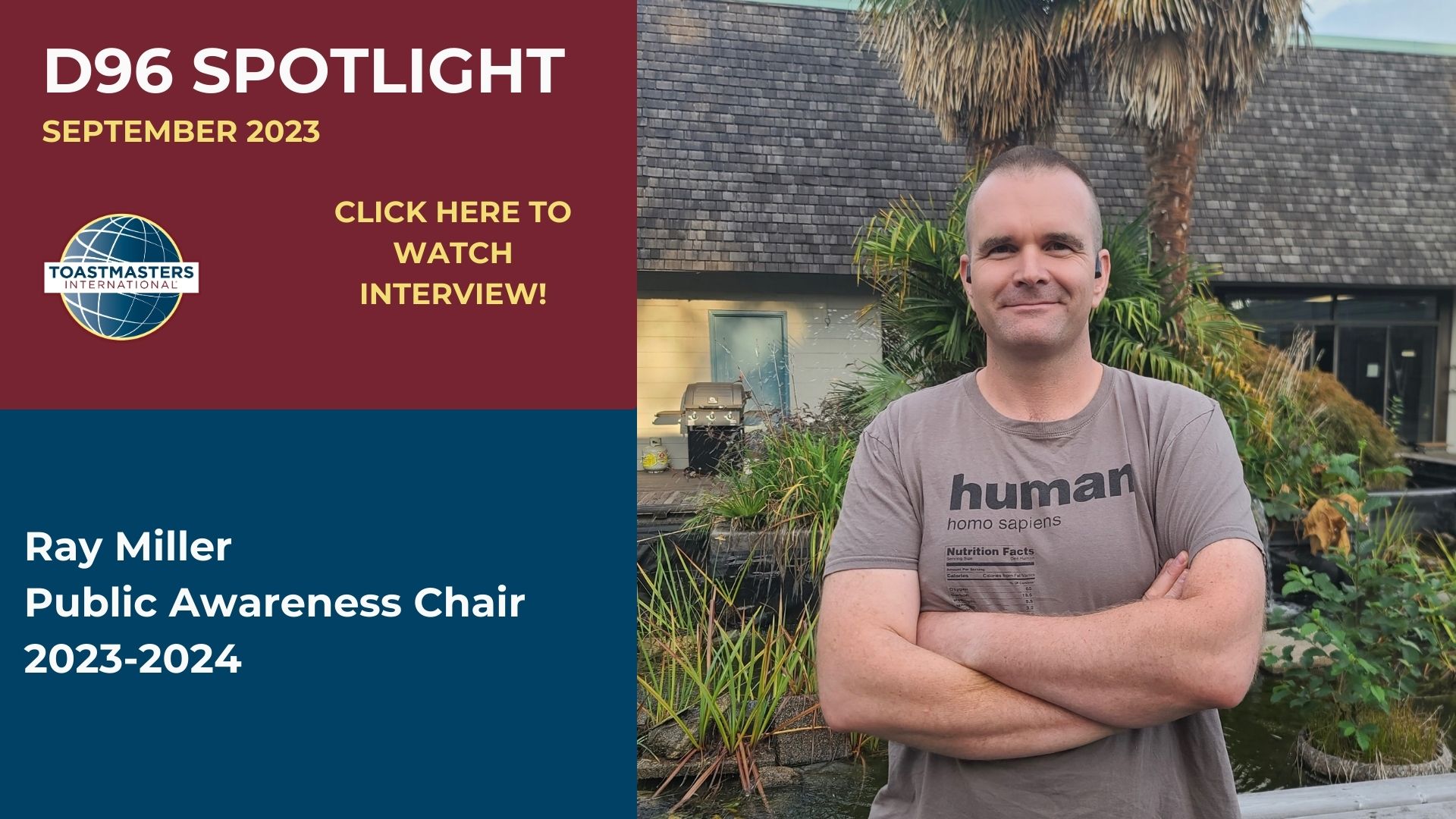 Ray Miller D96 SPOTLIGHT September 2023 Cover Pic