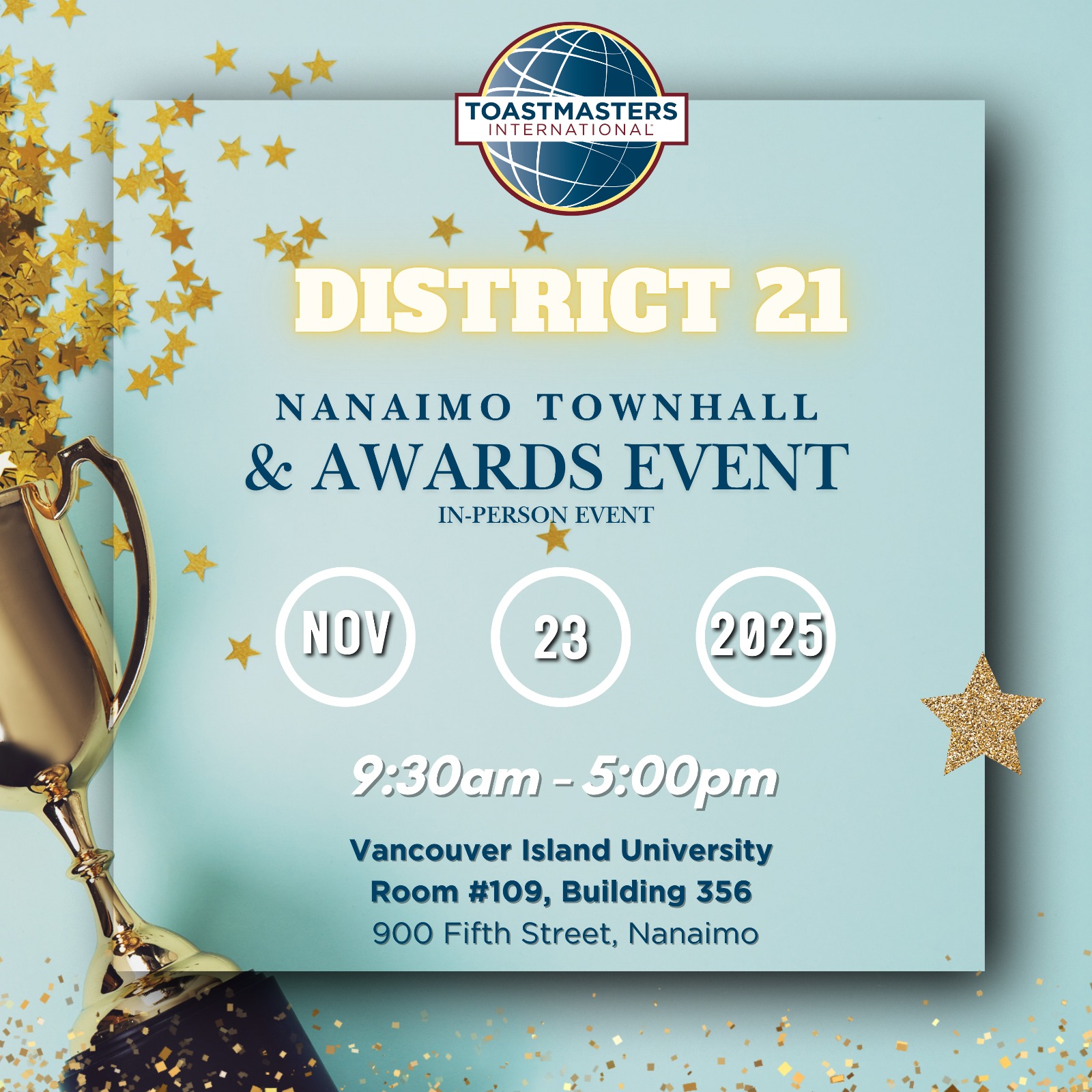 Nanaimo Townhall and Awards Event