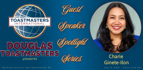 Guest Speaker Spotlight Series: Charie Ginete-Ilon at Douglas Toastmasters
