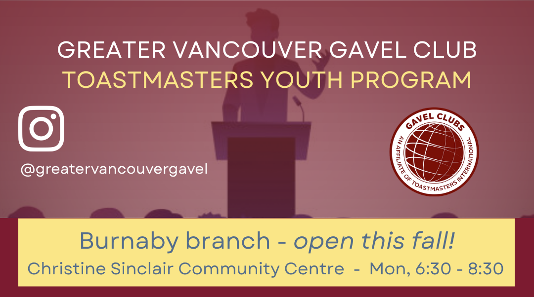 Burnaby Gavel Club - Counselors Wanted