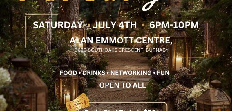 Invitation: 4th Annual Gala Poster with Details and QR Code